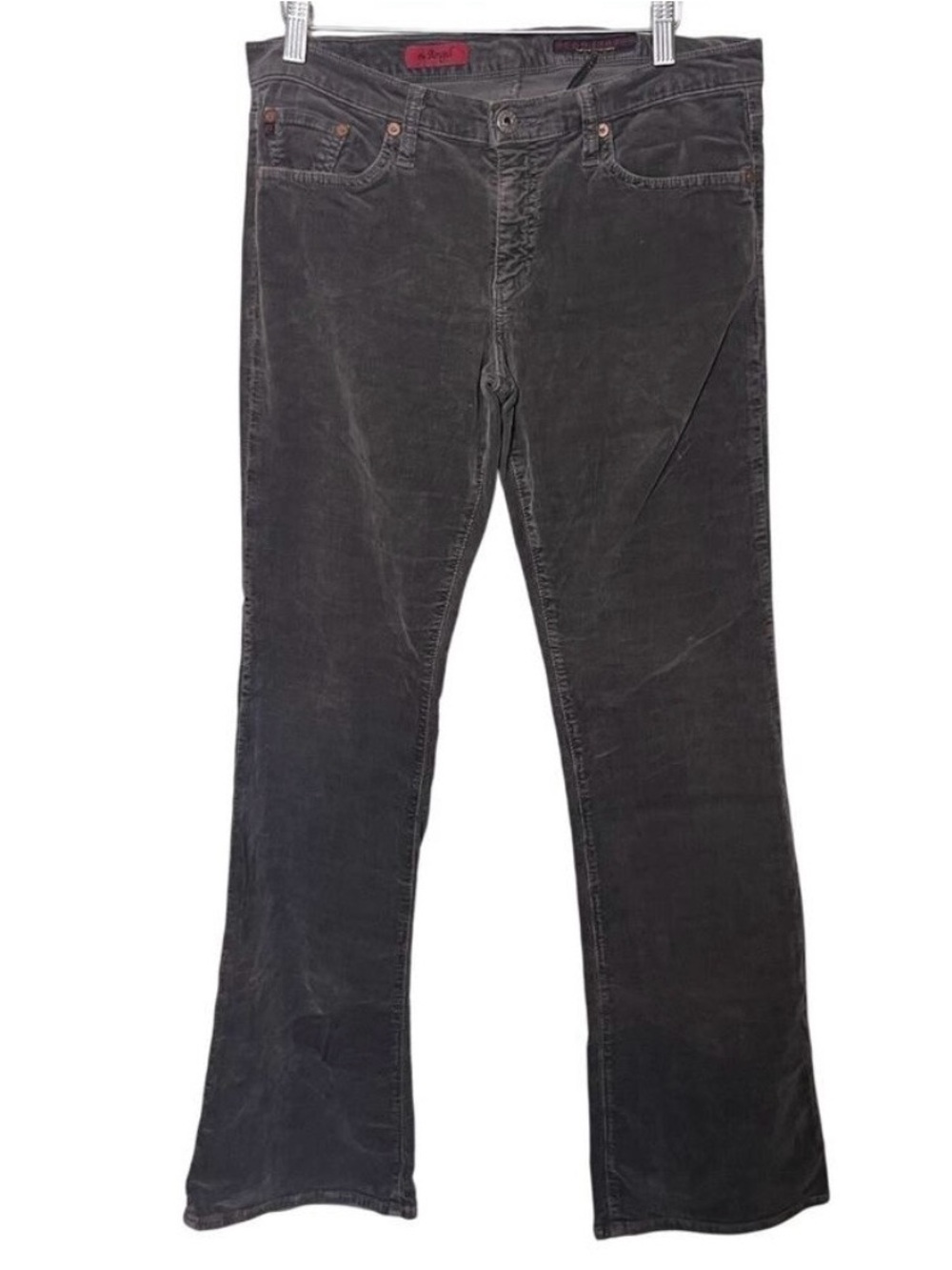 AG Adriano Goldschmied The Angel Corduroy Bootcut Jeans Women’s 31R Brown Gray